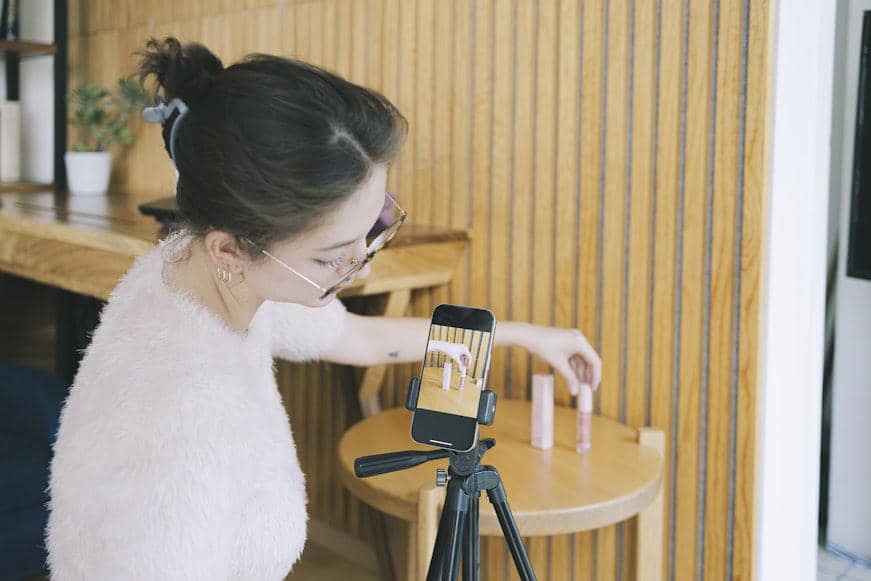 ilustrasi menggunakan tripod