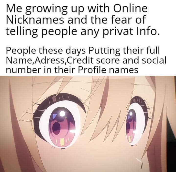 meme anime tentang nama pengguna