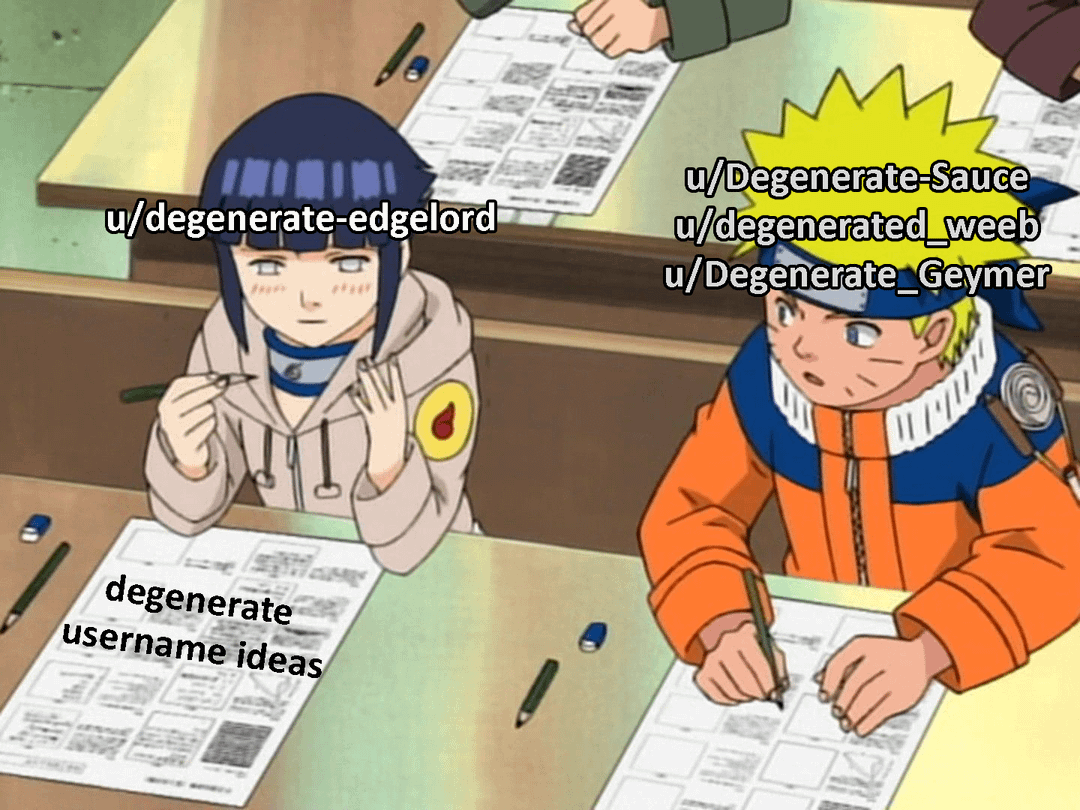 meme anime tentang nama pengguna