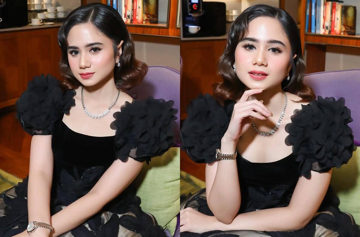 Detail makeup Tissa Biani di resepsi El-Syifa
