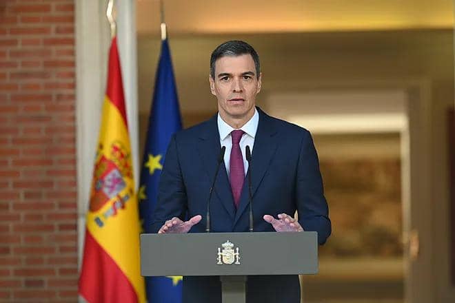 Perdana Menteri Spanyol Pedro Sánchez. (x.com/Soc_Intl)