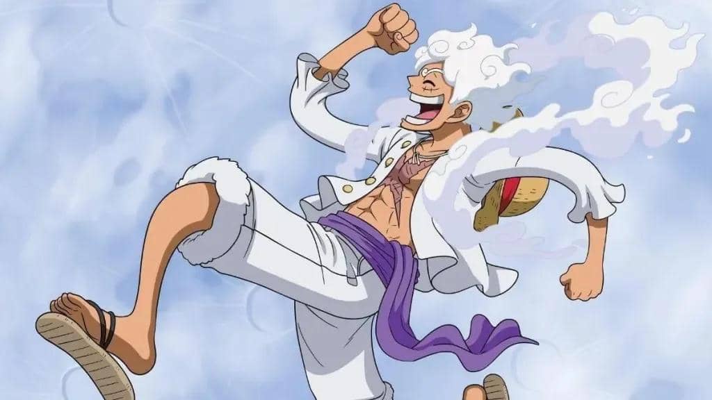 scene Luffy dalam mode Gear 5