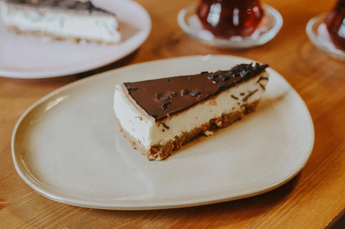 ilustrasi chocolate burn cheesecake