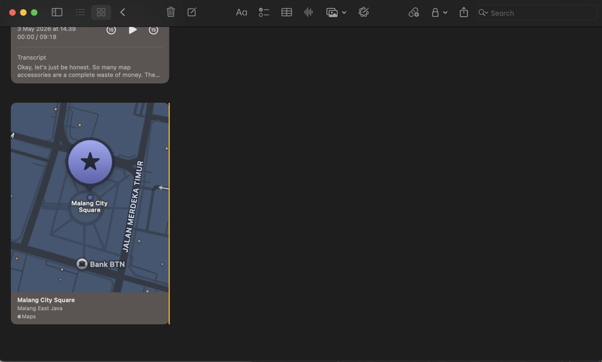 Cara Maksimalkan Apple Notes di MacBook