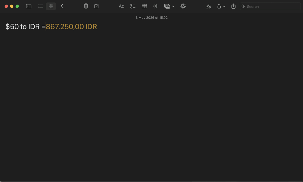 Cara Maksimalkan Apple Notes di MacBook
