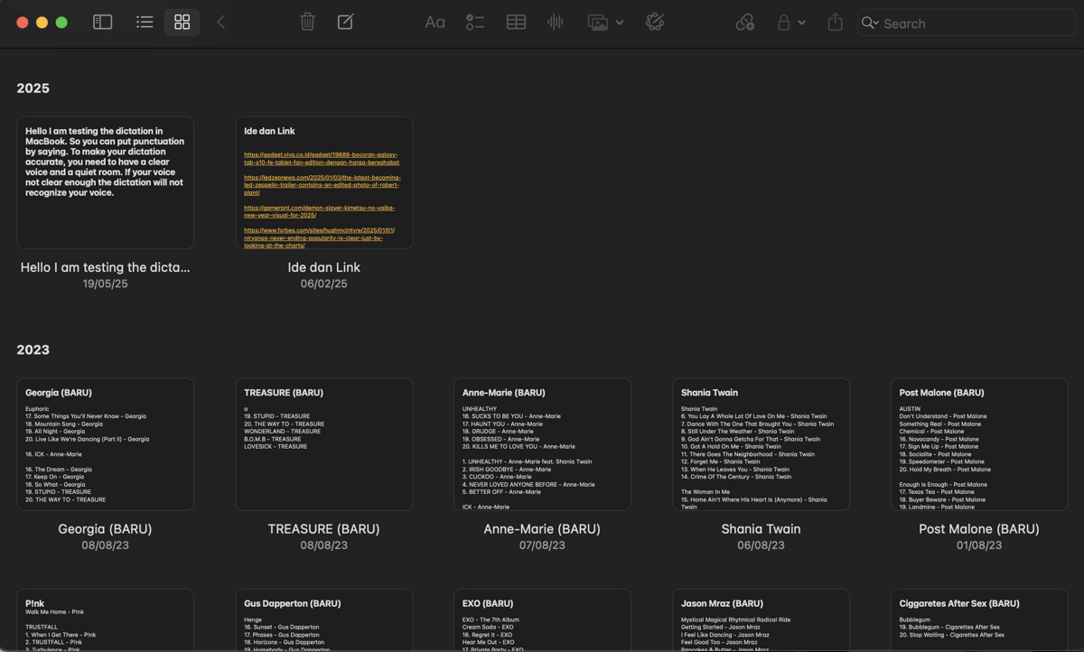 Cara Maksimalkan Apple Notes di MacBook