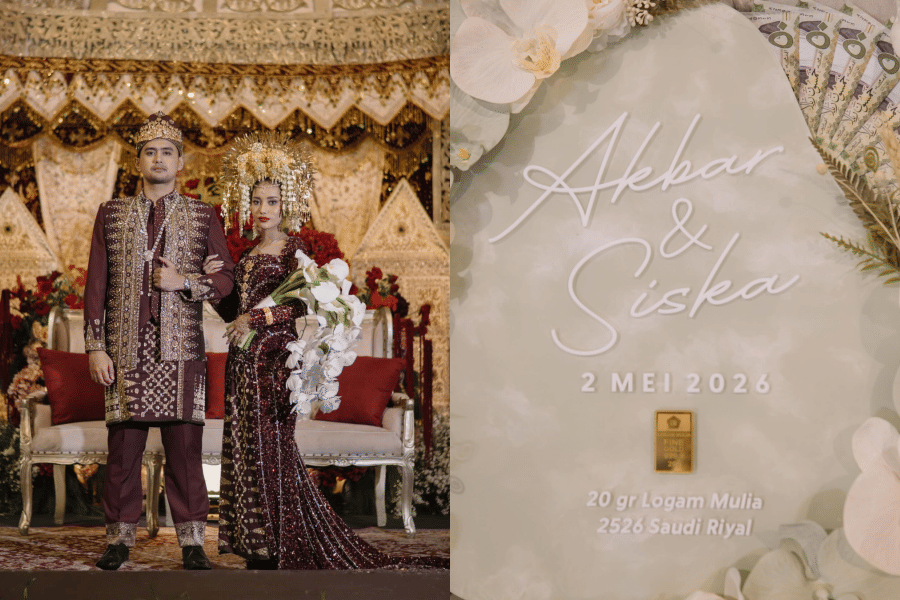 7 Pernak Pernik di Pernikahan Indian Akbar dan Siska Minbite    