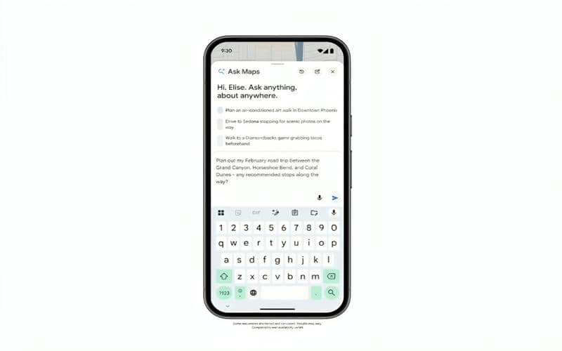 pengguna bisa menanyakan berbagai tempat yang ingin dikunjungi lewat Ask Maps