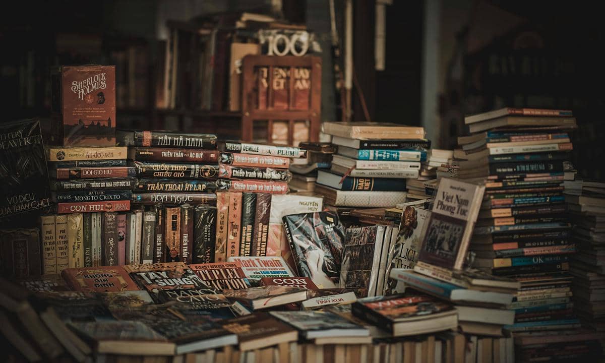 Photo by Min An from Pexels: https://www.pexels.com/photo/pile-of-assorted-novel-books-694740/
