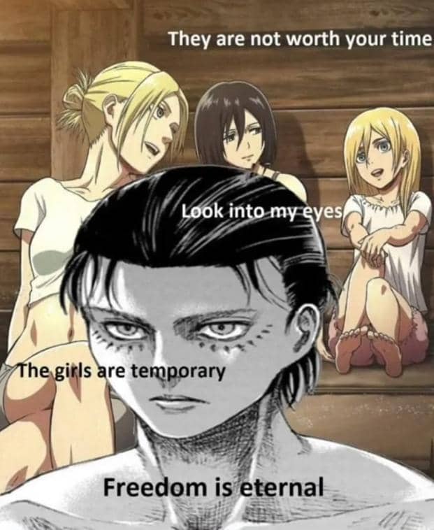 meme anime tentang kebebasan