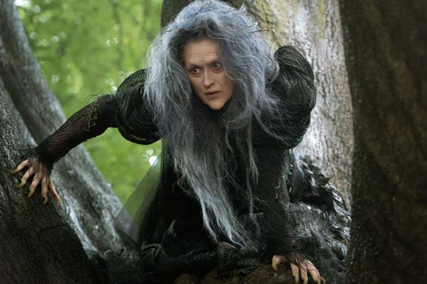 Meryl Streep dalam film Into the Woods