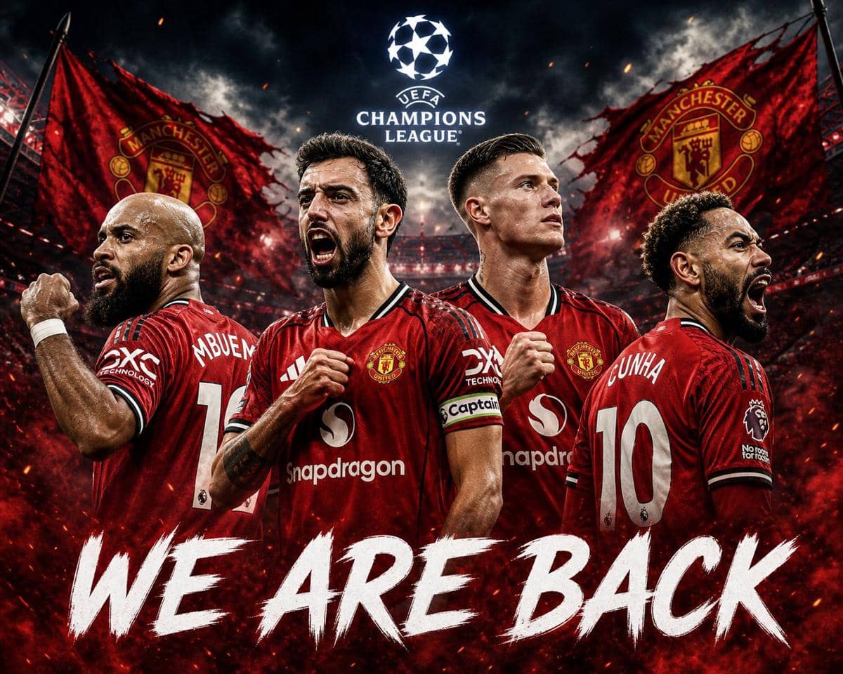 meme MU kembali ke Liga Champions
