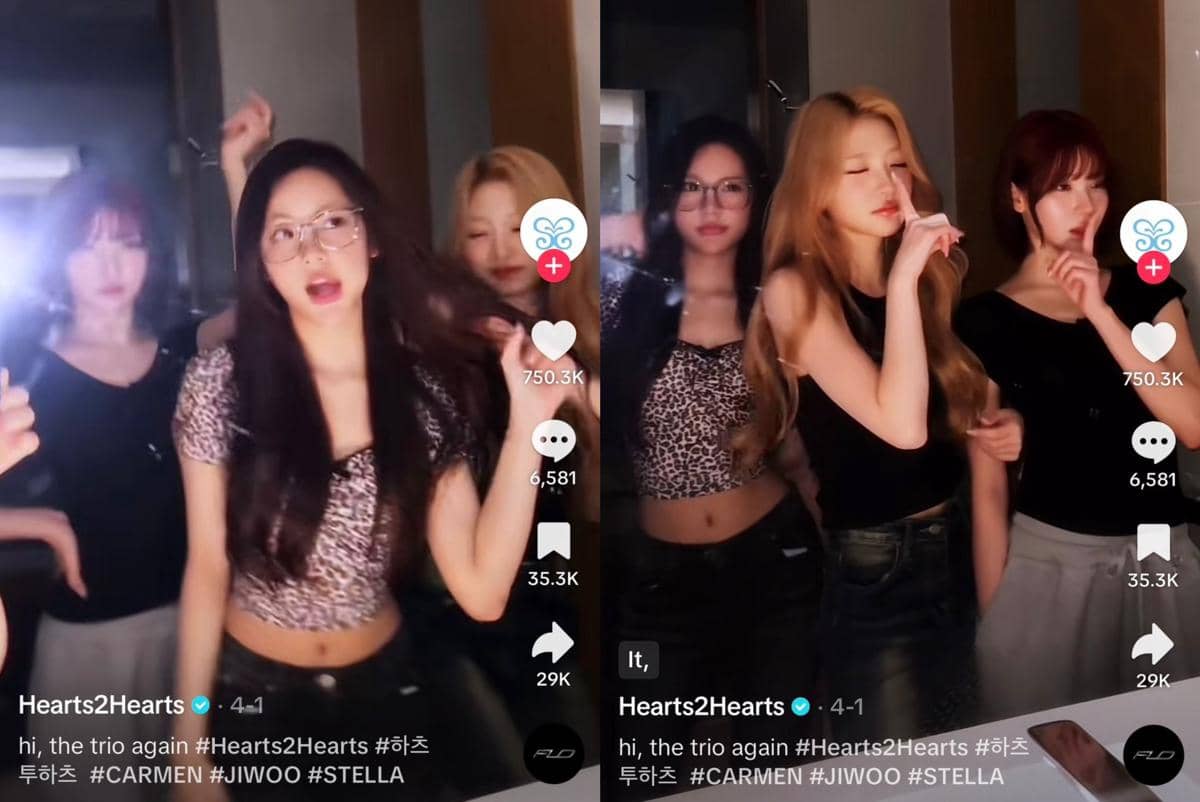 Hearts2Hearts join tren dance "Leak It" di TikTok