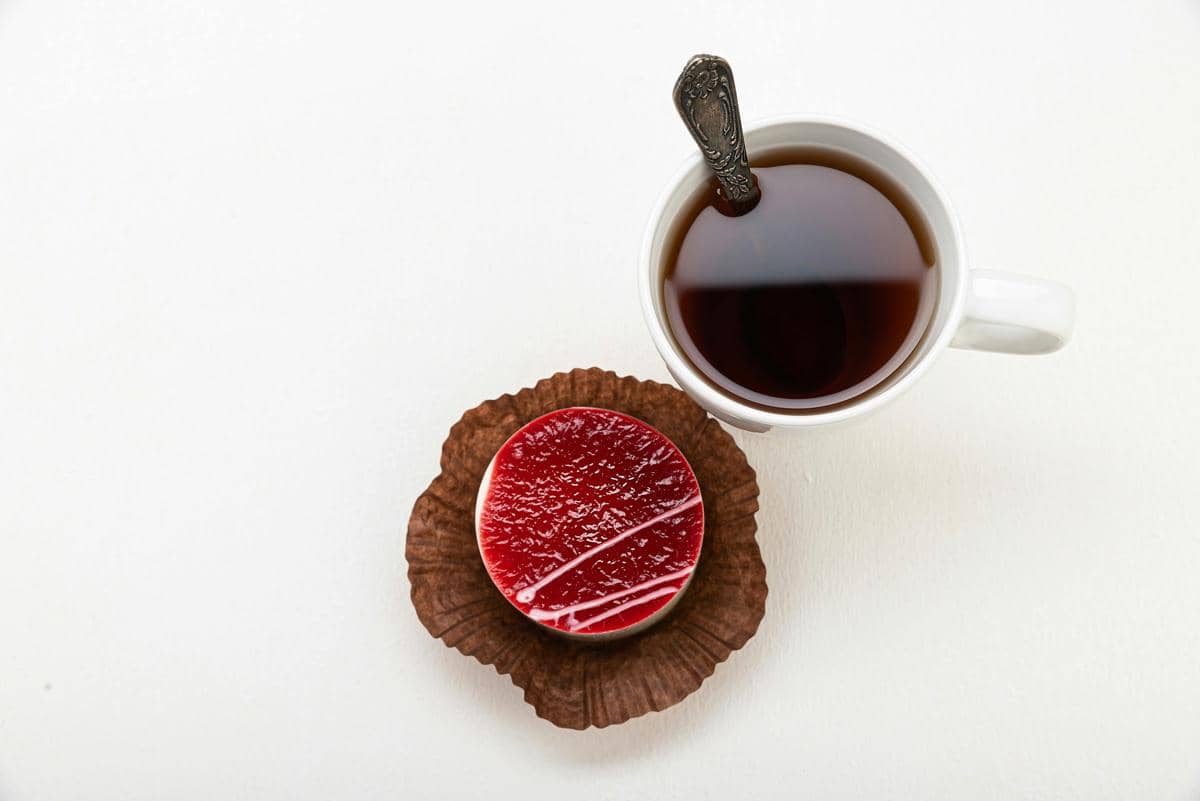 ilustrasi cake oolong tea