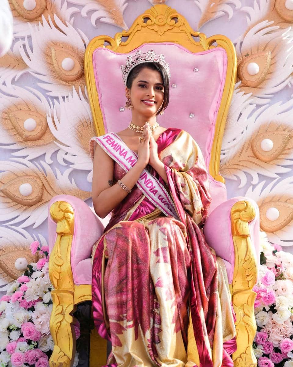 Potret Femina Miss India World 2026 Sadhvi Sail
