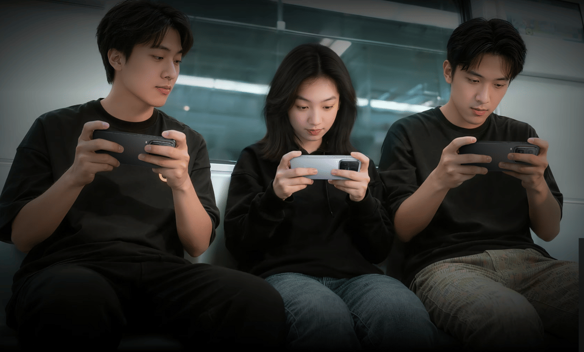 ilustrasi penggunaan smartphone untuk gaming