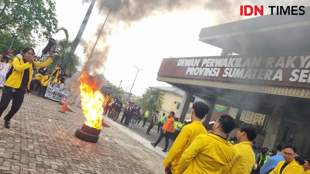 Demo Sumsel Resah, Mahasiswa Soroti Infrastruktur dan Pendidikan