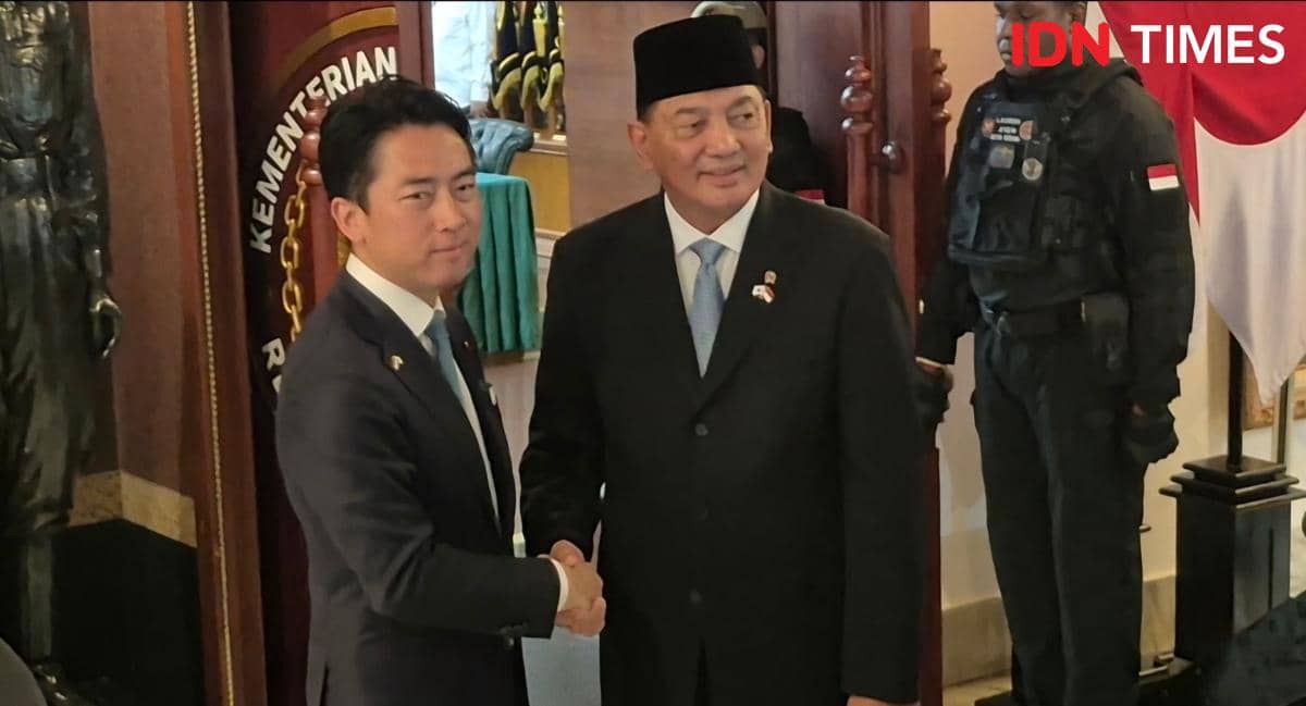 Menhan Jepang Sambangi Kemhan, Ingin Tingkatkan Kerja Sama Pertahanan