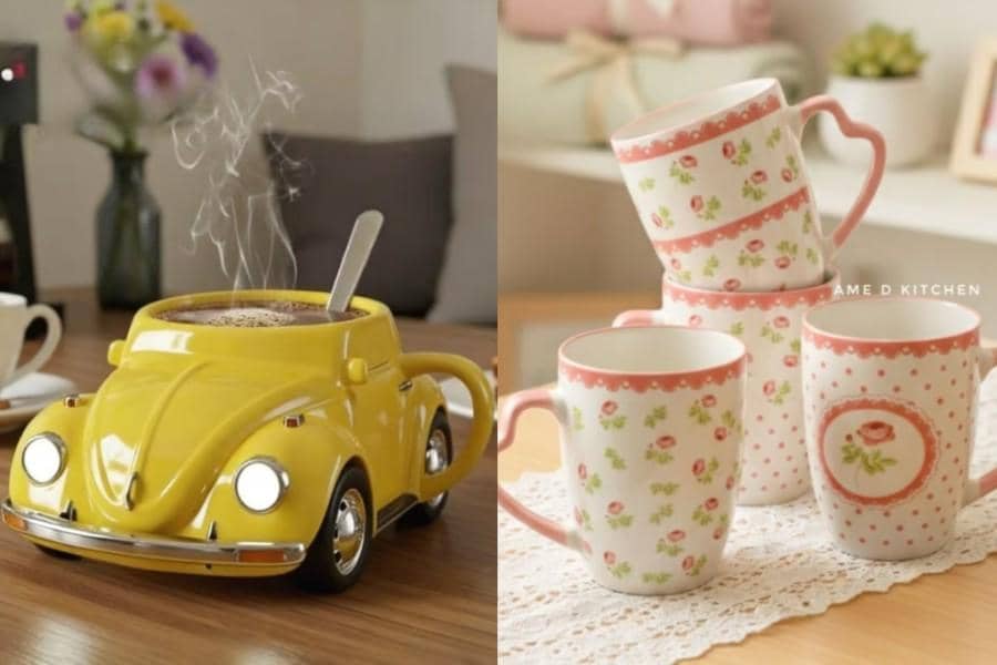 9 Gelas Estetik ala Kafe buat Pajangan di Lemari Ruang Tamu