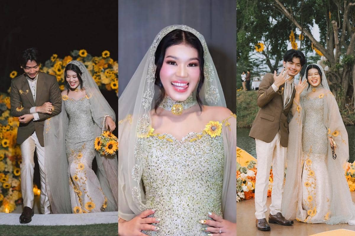 13 Ide Dekorasi dan Busana Pernikahan Annisa Sekar, Full Sunflower!