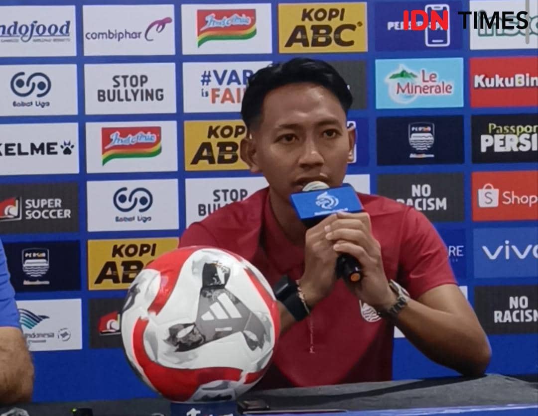 Pemain Persib Bandung, Bekcham Putra. (IDN Times/Debbie Sutrisno)