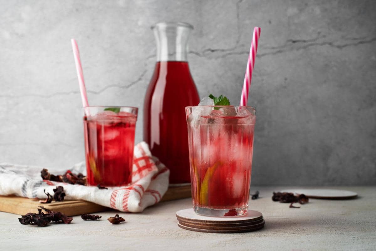ilustrasi mocktail oolong tea