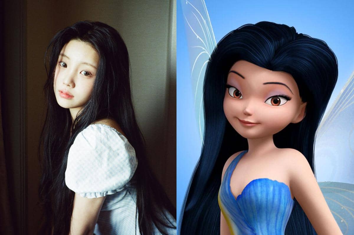 potret kemiripan Wonhee ILLIT dengan Silvermist, si peri air di film Tinker Bell