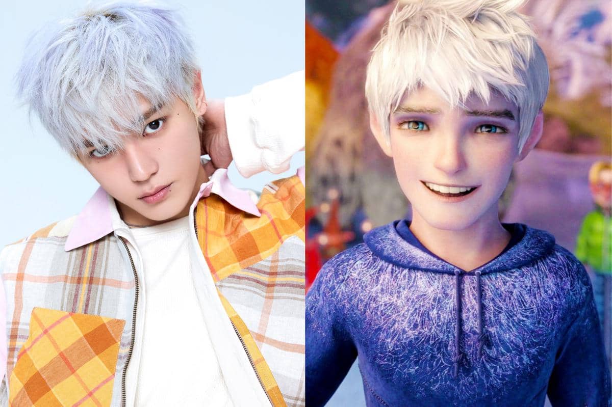potret kemiripan Taeyong NCT dengan karakter Jack Frost