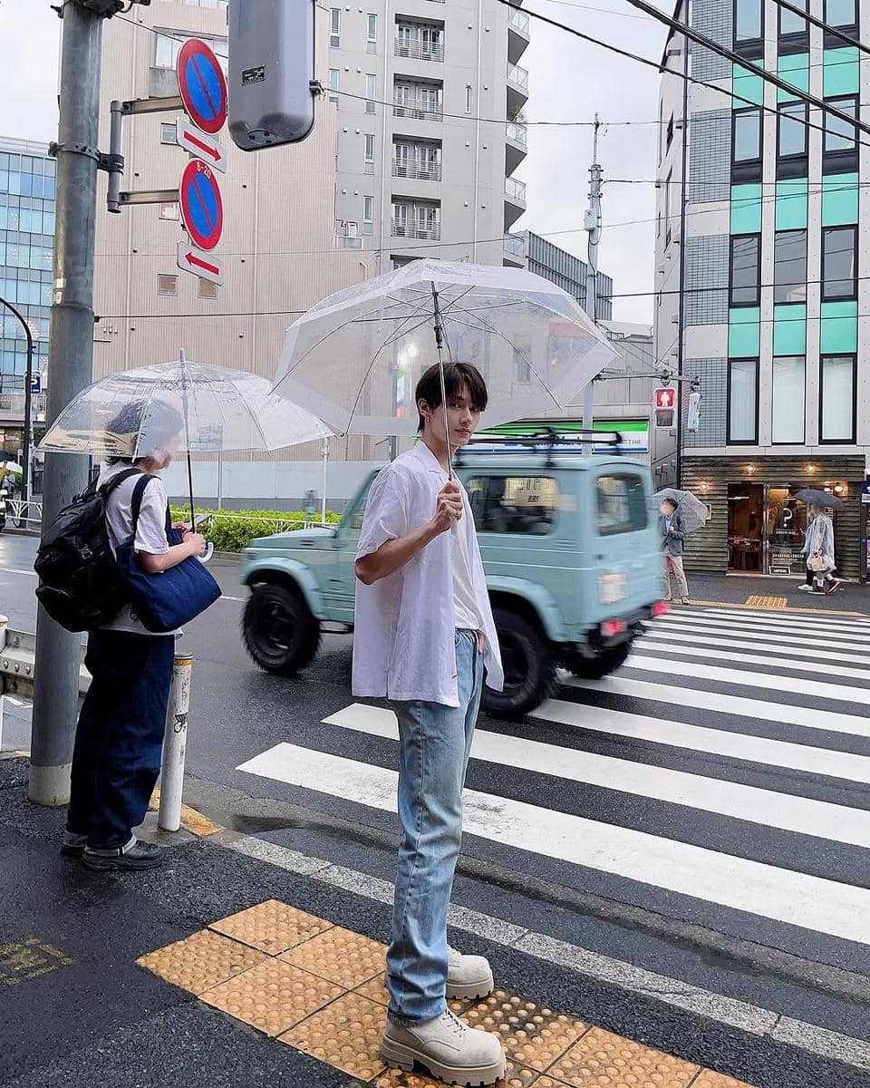 referensi style hangout ala Jun SEVENTEEN 