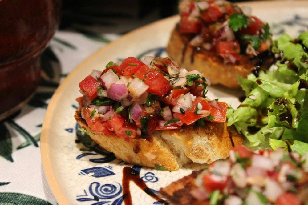 ilustrasi bruschetta