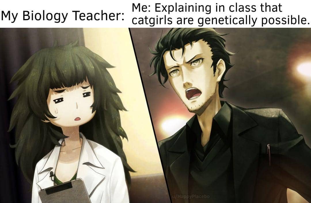 meme anime tentang momen di kelas