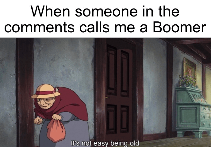 meme anime tentang baby boomers
