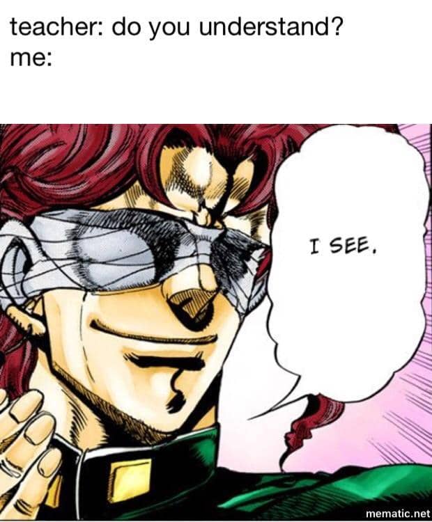 meme anime tentang momen di kelas