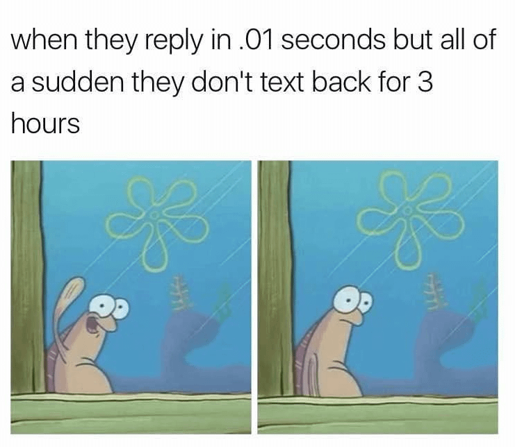 meme SpongeBob tentang kesibukan