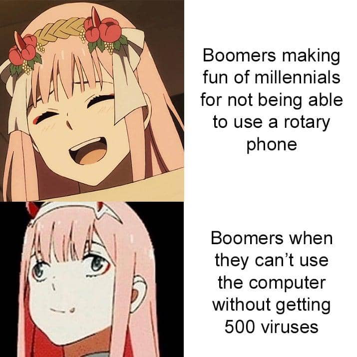 meme anime tentang baby boomers