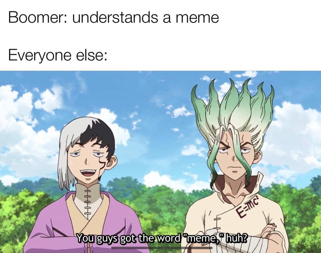 meme anime tentang baby boomers