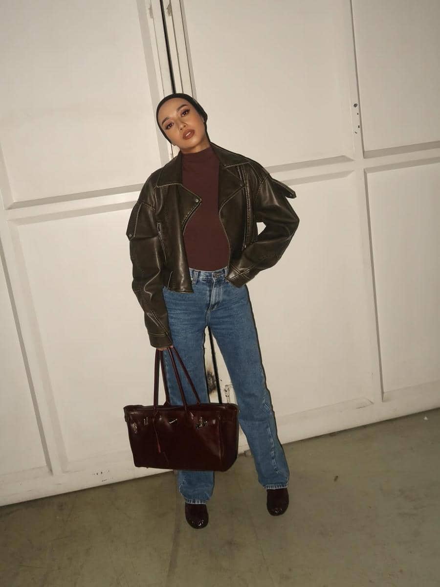 OOTD Nuansa Cokelat ala Vira Tandia