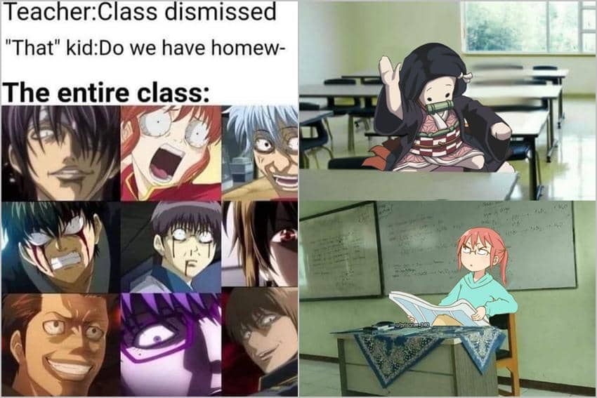8 Meme Anime tentang Momen di Kelas, Banyak Hal Kocak