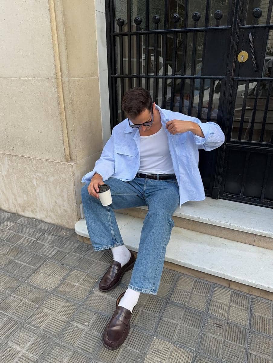 Style blue jeans