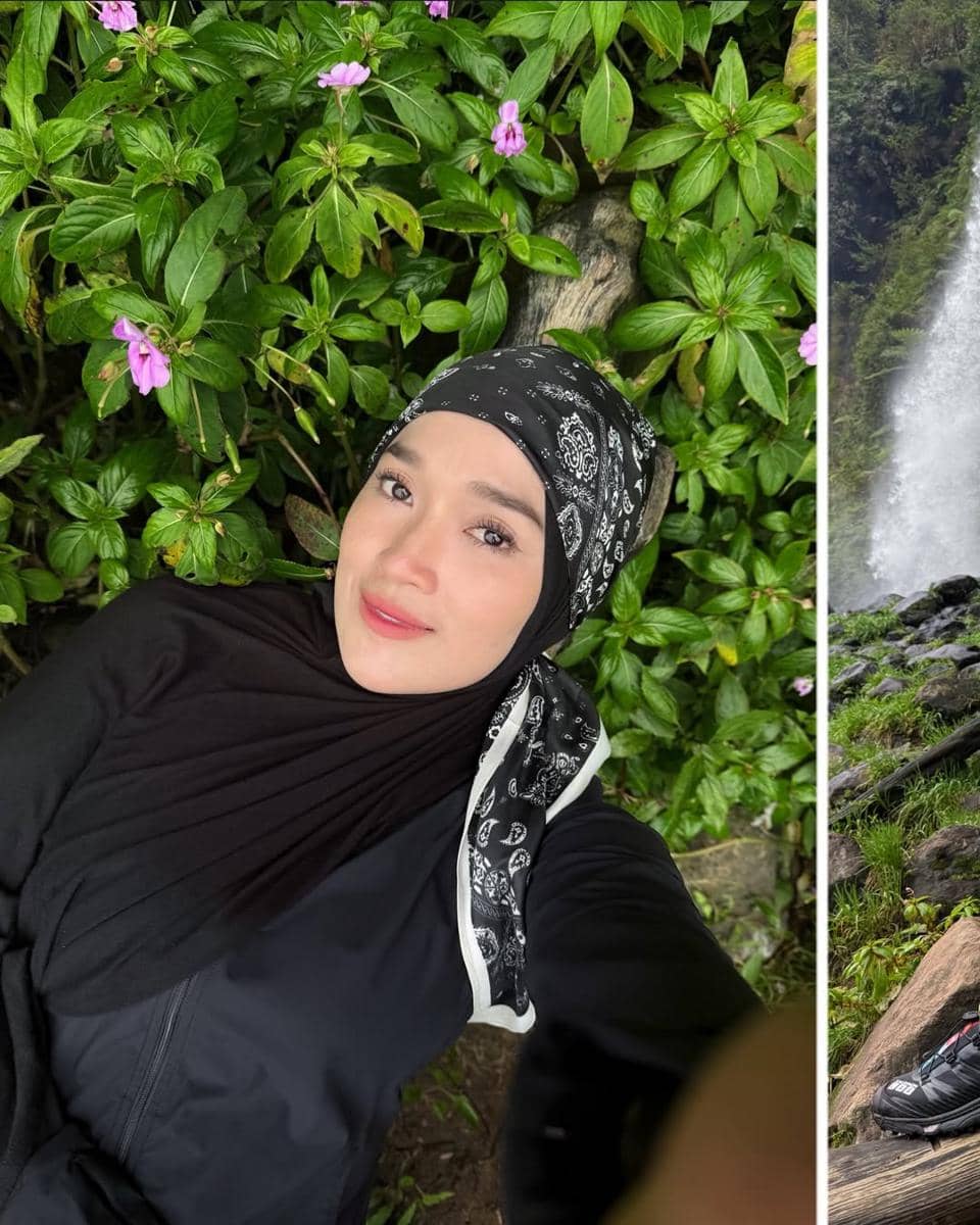 Ririe Fairus tracking ke Curug Cibeureum