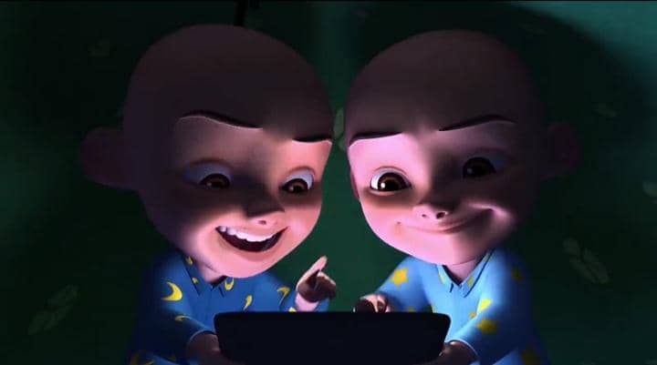 cuplikan Upin & Ipin episode Ngantuknya