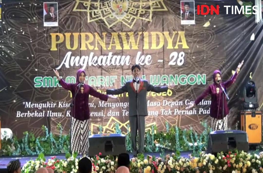 SMK Ma’arif NU 1 Wangon Luluskan 264 Siswa, Tampilkan MC Tiga Bahasa 