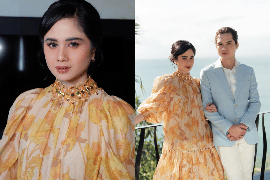 7 Gaya Tissa Biani saat Resepsi El Rumi dan Syifa di Bali, Cute