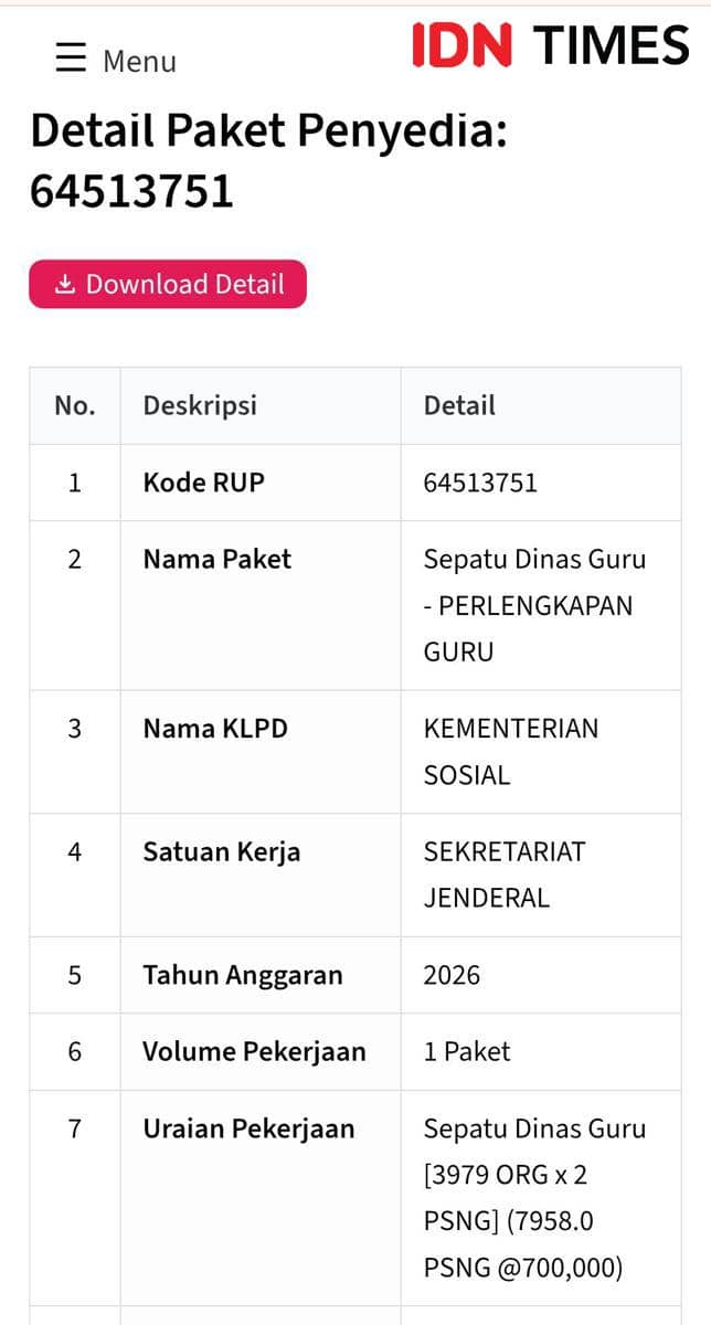 Sistem Informasi Rencana Umum Kemensos 