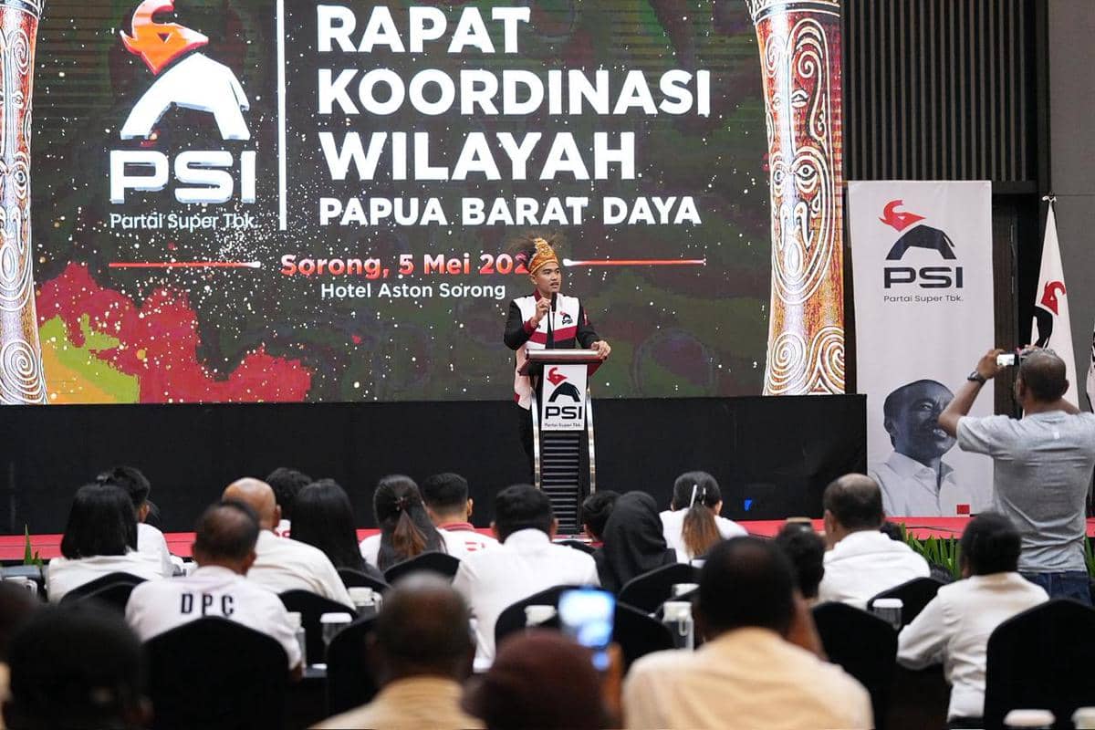 Kaesang Minta Kader Lengkapi Struktur PSI Papua Barat Daya Jelang 2029