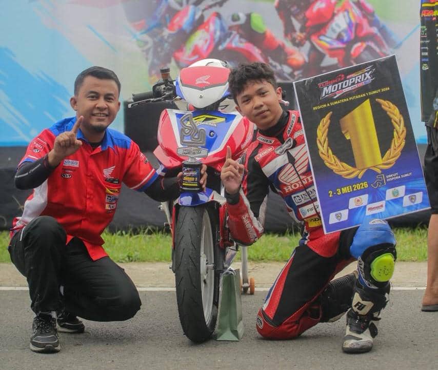 Pembalap Binaan Indako Panen Podium di Seri Pembuka Motoprix Sumut