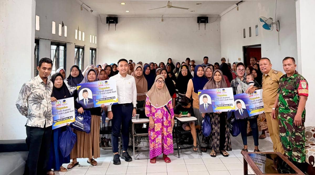 NasDem Karawang Benahi Rutilahu, Puluhan Rumah Kini Layak Huni