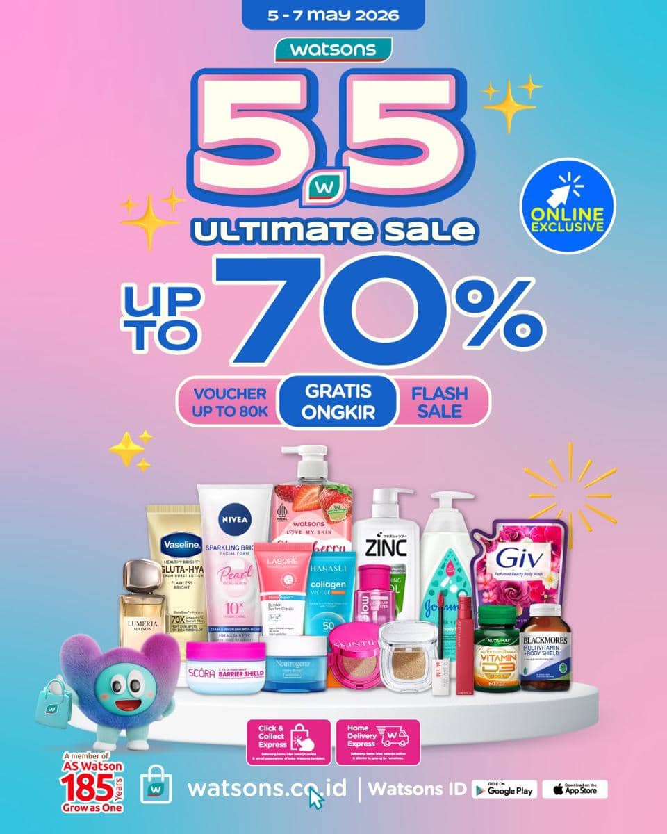diskon tanggal kembar untuk makeup dan skincare