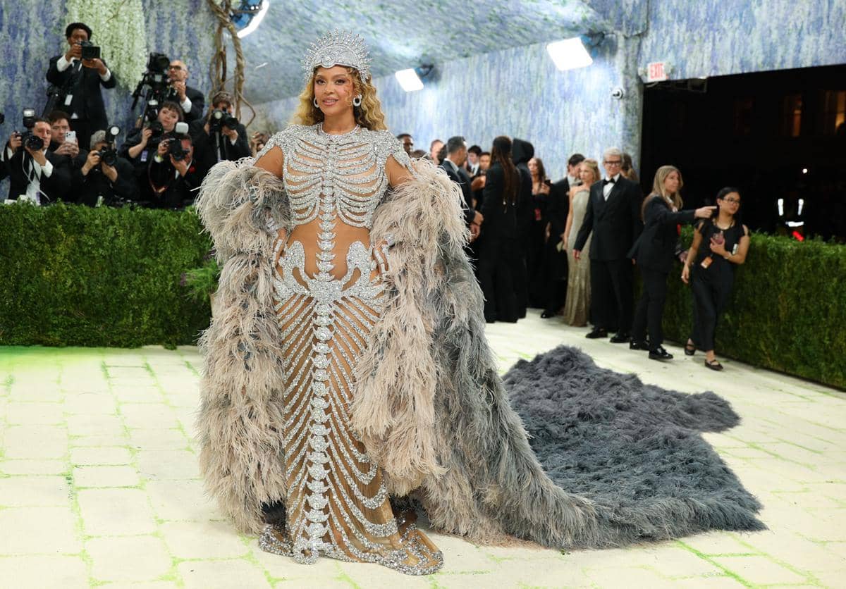 US musician Beyonce arrives for the 2026 Met Gala celebrating "Costume Art" at the Metropolitan Museum of Art, in New York, on May 4, 2026. 
