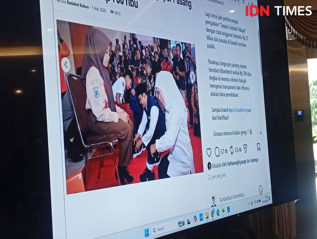 Mensos Tegaskan Isu Mark Up Harga Sepatu Sekolah Rakyat Hoaks